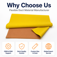 Tissu Hypalon CSM enduit de caoutchouc personnalisable, marque Fanyang, jaune, vente en gros, pour conduits d'avion, ignifuge et résistant aux produits chimiques