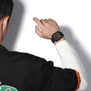 네비포스 6112 5기압 방수 남성 시계 신상 유니크 디자인 블랙 남성용 시계 자체 브랜드 실리콘 쿼츠 시계 - Product Image 3