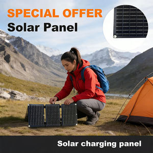 Panneaux solaires monocristallins pliables légers de 20 W à haute efficacité (22 %), étanches, avec chargeur USB, certifiés CE, pour le camping en plein air - Product Image 3