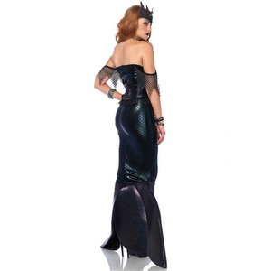 Baige nuovo adulto Sexy abito sirena Halloween Costume pesce rosso Cosplay <span class=keywords><strong>principessa</strong></span> per Halloween - Product Image 5