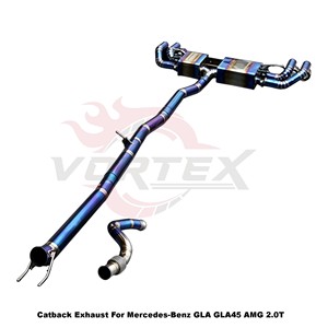 Kit de escape Vortex Dynamic-Tone Burnt-Ti para Mercedes-Benz GLA GLA45 AMG 2.0T 2015-2024 Motorsport - Product Image 3
