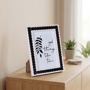 Cadre <span class=keywords><strong>photo</strong></span> <span class=keywords><strong>noir</strong></span> <span class=keywords><strong>et</strong></span> <span class=keywords><strong>blanc</strong></span> d'ornements de décoration de maison créative moderne avec matériau MDF - Product Image 6