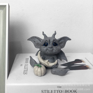 เอลฟ์การ์เด้นมินิเอเจอร์เรซิ่นออร์นาเมนต์ตกแต่งฮาโลวีนห้องนั่งเล่นเดสก์ท็อปการ์ตูนฟิกเกอร์แพคเกจชิ้นเดียว - Product Image 1