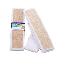 Brosse de bain exfoliante Loofah double face naturelle en gros Éponge de douche Sangle double face double face pour bain corporel