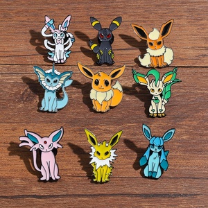 Poke-mon Poke-mon irrahim famiglia spilla Poke-mon <span class=keywords><strong>Ibrahim</strong></span> otto forme evolutive distintivo dei cartoni animati - Product Image 3