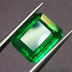 Di fascia alta da sposa fatto a mano della pietra preziosa dei monili di personalizzazione 5.205ct naturale vivido verde <span class=keywords><strong>smeraldo</strong></span> di pietra allentati - Product Image 1