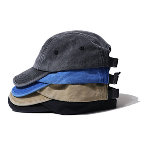 Cappellino da camionista a 5 pannelli regolabile con protezione solare, berretto sportivo retrò in cotone lavato, stile baseball che migliora con l'età - Product Image 2