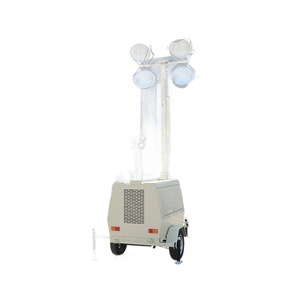 Torre de Luz Móvil de 7 Metros con LED, Elevación Automática, para Emergencias, Rescate y Construcción, Alimentación CA, Color Gris Claro - Product Image 5