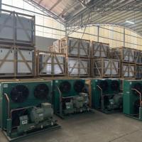 Unité de condensation à air refroidi à haut rendement avec moteur de compresseur semi-hermétique pour entrepôt frigorifique industriel compatible 380V-440V