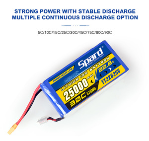 12S 6S <span class=keywords><strong>Lithium</strong></span> <span class=keywords><strong>Polymer</strong></span> 25000mAh 22000mAh 16000mAh 12000mAh 10000mAh LiPo pin cho UAV - Product Image 6