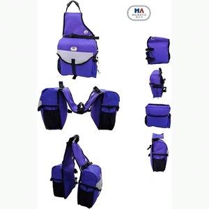 Échantillon gratuit : Sac de selle pour cheval Majestic Ally - Sac isotherme en nylon imperméable, rembourré et réfléchissant avec poches pour hommes - Product Image 4
