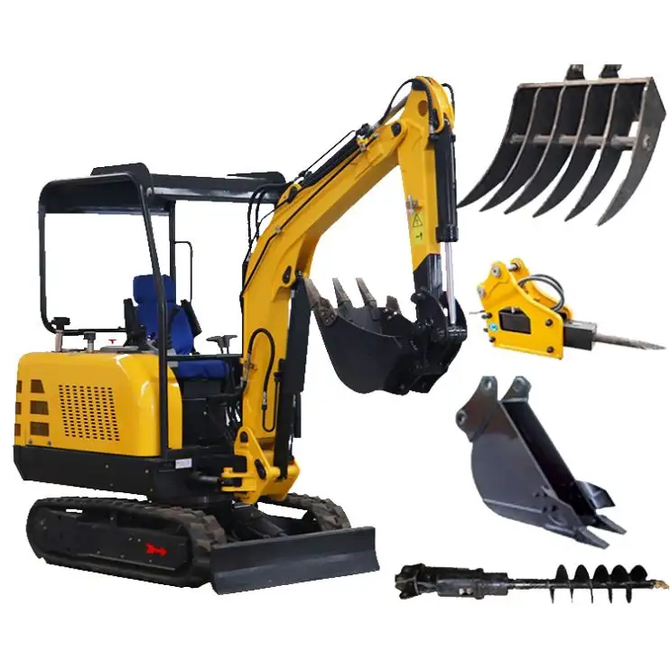 حفارة Ht 12 ماكينة حصادة لحمل 1.3 طن من طراز Bobcat E20 Agt Qh12 Sany 75C Rippa 319 مطرقة هيدروليكية طويلة المدى بأسعار صغيرة في الهند