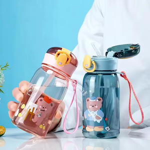 Nuovo 400ml <span class=keywords><strong>acqua</strong></span> per bambini Sippy tazza a tenuta di <span class=keywords><strong>acqua</strong></span> bottiglie di <span class=keywords><strong>acqua</strong></span> a prova di perdite all'aperto portatile bottiglia di bevanda per bambini bella tazza con paglia cartone animato - Product Image 3