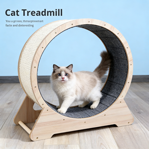 Hot Selling Durable and Scratch-resistant <b>Cat</b> Toys Solid Wood Ferris Wheel <b>Cat</b> Scratching Board Sisal Claw Grinder - Product Image 1