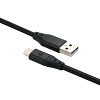 Kabel Pengisi Daya Gulikit NS10 Breathing Light untuk Konsol N Switch, Kabel Data untuk PC Tipe C, Kabel Pengisian Cepat untuk Ponsel