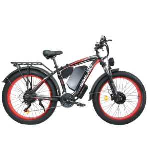มอเตอร์ 52V <span class=keywords><strong>3000W</strong></span> พีคพาวเวอร์ 30Ah มอเตอร์คู่ จักรยานไฟฟ้า ความเร็วสูงสุด 45 ไมล์ต่อชั่วโมง ยางขนาด 26"*4.0"  จักรยานไฟฟ้า 21 สปีด สำหรับผู้ใหญ่ ระบบกันสะเทือนหน้า  นำเข้าจากสหรัฐอเมริกา - Product Image 6