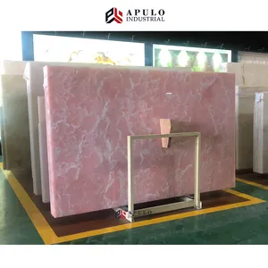 Italiaanse Natuur Roze Kleur Rosa Rosalia Aurora Vloer Muur Achtergrond Rose Gold Italië Vloeren Onyx Ader Marmeren Tegels En Grote slab