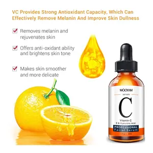 OEM Vitamin C Serum for Face Anti Aging Serum With Hyaluronic Acid Organic Aloe Vera And Jojoba Oil Face Care