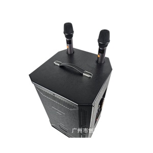 JBA 10-Inch 12-Inch Portable Karaoke <b>Speaker</b> With <b>Microphones</b> High Power Wooden Loudspeaker For Karaoke Use - Product Image 5