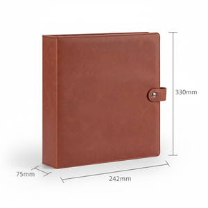 A4-map met <span class=keywords><strong>3</strong></span> ringen, van kunstleer, navulbaar, portfolio-documentenmap voor kantoor, school & zakelijke geschenken - Product Image 2