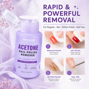 Removedor de Esmalte de Uñas K-Beauty de Uso Rápido, Sin Desperdicio, Poderoso para Eliminar Gel y Purpurina, Exclusivo para Salones de Uñas, con Acetona - Product Image 5