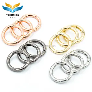 Zinc Alloy Hardware High End Spring Ring for Bags and Souvenirs, Wholesale Spring Ring Customized Opening Ring in Various Colors