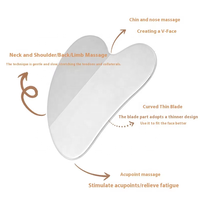 Outil de massage facial Gua Sha, spatule en métal, outil de maquillage, pelle à maquillage, spatules de mélange en acier inoxydable, grattoir de mélange cosmétique avec pochette