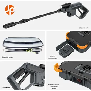 Hidrolavadora Portátil Recargable Multiusos - Tanque de Agua de 10L para Limpieza de Exteriores, HVAC, Ventanas, Autos y Jardines - Product Image 2