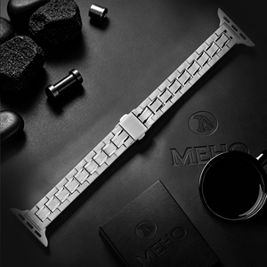 Bracelet de montre en acier inoxydable argenté pour Apple Watch 38 mm 40 mm 41 mm 42 mm 44 mm 45 mm 46 mm 49 mm, bracelet en métal - Product Image 1