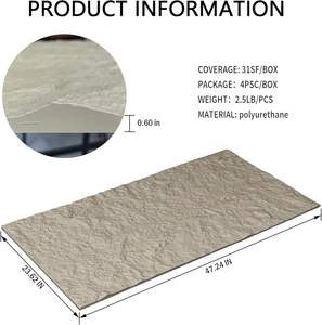 Painel de Parede Moderno em PU Impermeável com Acabamento em Luz Fluorescente para Uso em Hotéis e Residências em Apartamentos Pequenos com Decoração de Conceito Aberto - Product Image 3