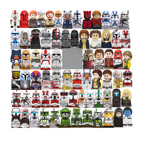 Figura de <span class=keywords><strong>Star</strong></span> <span class=keywords><strong>Wars</strong></span>, Soldado Clon, Comandante Mandaloriano, Mini Bloques de Construcción, Juguetes - Product Image 1