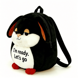 Custom Bunny Plush <b>Backpack</b> for Kids & <b>Toddlers</b> Cute Animal Design PP Cotton Filling 51-99cm Height Unisex Party Use - Product Image 2