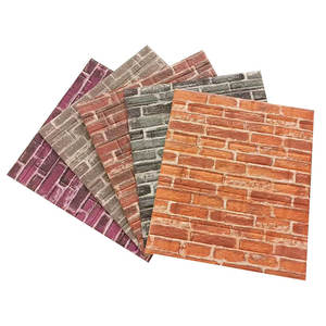 Decoración de la pared del hogar Interior papel pintado de espuma PE impermeable pelar y pegar DIY panel de pared de ladrillo 3D autoadhesivo para sala de estar - Product Image 5