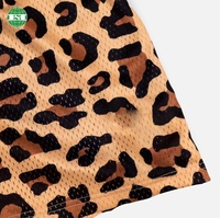 Chine Streetwear imprimé léopard 5 pouces entrejambe maille Shorts haute qualité Sublimation Pointelle Basketball Short Fabricants