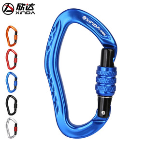 Xinda Carabiner Aluminum Alloy 2200kg <b>Locking</b> Safety Hook For Climbing Mountaineering Outdoor Use - Product Image 5