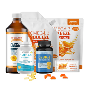 Marque privée lifevalue, haute puissance, favorise la santé du cerveau et du cœur, supplément d'huile de poisson Omega-3 avec EPA et <span class=keywords><strong>DHA</strong></span> - Product Image 2