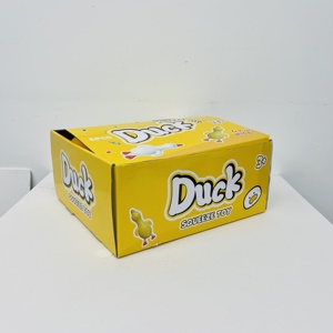 Jouet sensoriel anti-stress en forme d'animal à presser, canard géant jaune et blanc de 36 cm (14 pouces), en stock aux États-Unis - Product Image 4
