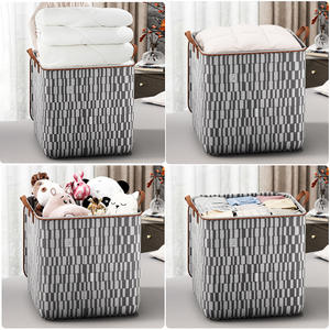 Sac de rangement en tissu multifonctionnel de haute qualité pour la maison, boîte de rangement pour couettes et vêtements de chambre à coucher - Product Image 4