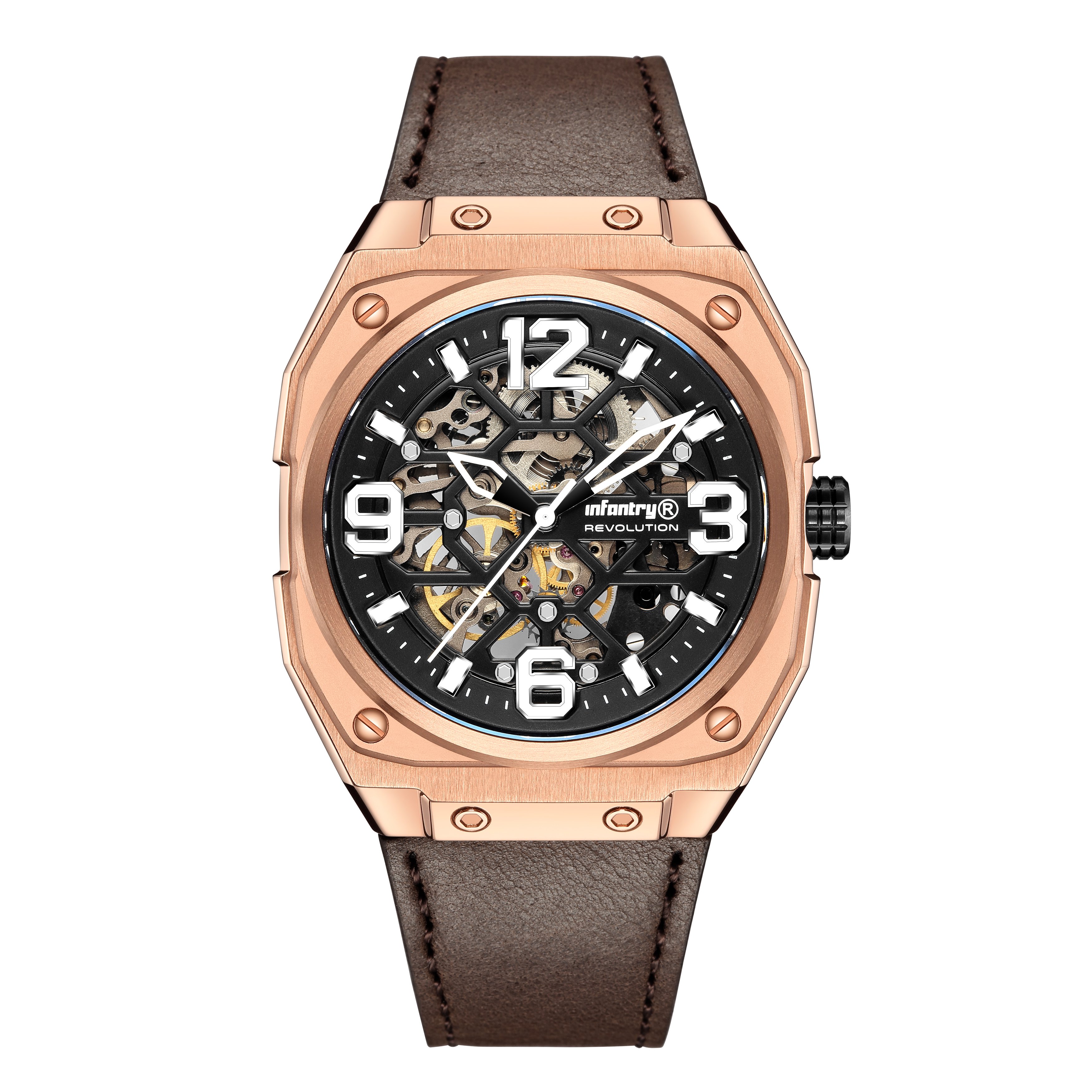 winder blue leather for 1 automatic watch