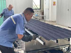 Nouveaux matériaux de feuille de toiture de longue taille Dachziegel Tejas Tuile Toiture tuile métallique enduite de pierre pour l'application d'hôtel - Product Image 4