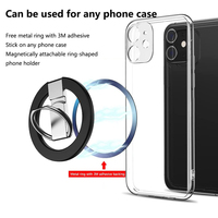 Support de téléphone portable portable et fin avec anneau de maintien réglable et support magnétique pour iPhone 17 et tous les téléphones