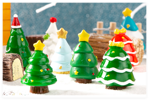 Home Decoration Desk Table Top 3D Diy <strong>Snow</strong> <strong>Ball</strong> Mini Tree Miniature Ornament Xmas Decoration Trees Resin Christmas Figurine Toy - Product Image 3