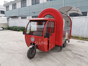 Çin tedarikçisi kırmızı 3 tekerlekli elektrikli üç tekerlekli bisiklet aperatif makineleri/dondurma gıda kamyon ucuz elektrikli yemek arabası - Product Image 3
