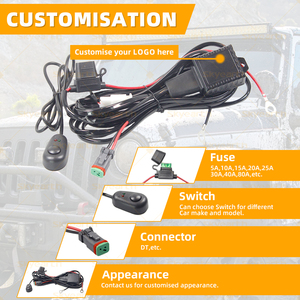 New LED Work Light Wiring Harness Kit Waterproof DT Connector IP67 Rated Built-in Flash for Pickup Truck SUV Auto Repair - Product Image 5