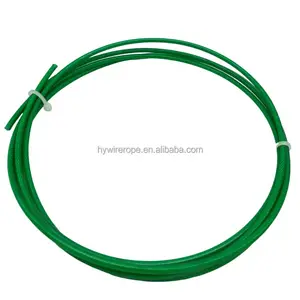 6*7/7*19 6.35mm Electric Plastic Cable Weaving Wire Protection Wire Rope With Polyethylene Cover