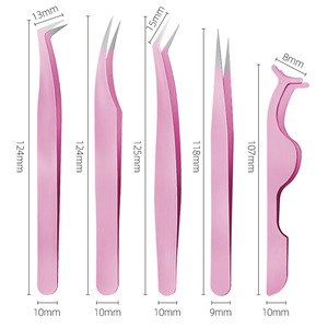 Shinno Eyelash Tweezers Set Stainless Steel Precision Tools For Eyelash Extension - Product Image 3