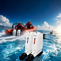 Propulseur Électrique Distribué en Aluminium LSJ-T200 4KW, Pompe à Jet Hors-Bord pour Bateau de Sauvetage Gonflable, IP67, Léger, Silencieux, Éco-Zéro