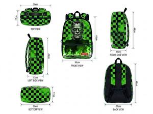 Zaino Personalizzato WOKADE Normcore/Minimalista con Graffiti, Antifurto, Impermeabile, in Tessuto Oxford, Hell Flame Street 36-56L, con Cerniera USB RFID - Product Image 4