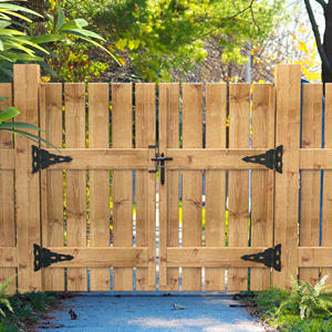 Charnière de clôture en bois avec loquet et poignée ensemble Kit de matériel de porte accessoire de serrure de porte de clôture <span class=keywords><strong>pour</strong></span> Villa de jardin - Product Image 5