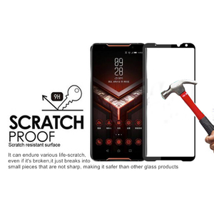 Rog teléfono 2 2.5D <span class=keywords><strong>de</strong></span> seda <span class=keywords><strong>de</strong></span> impresión completa <span class=keywords><strong>de</strong></span> la cubierta <span class=keywords><strong>de</strong></span> vidrio templado Protector <span class=keywords><strong>de</strong></span> pantalla para - Product Image 5